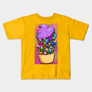 Exploding Cupcake Kids T-Shirt